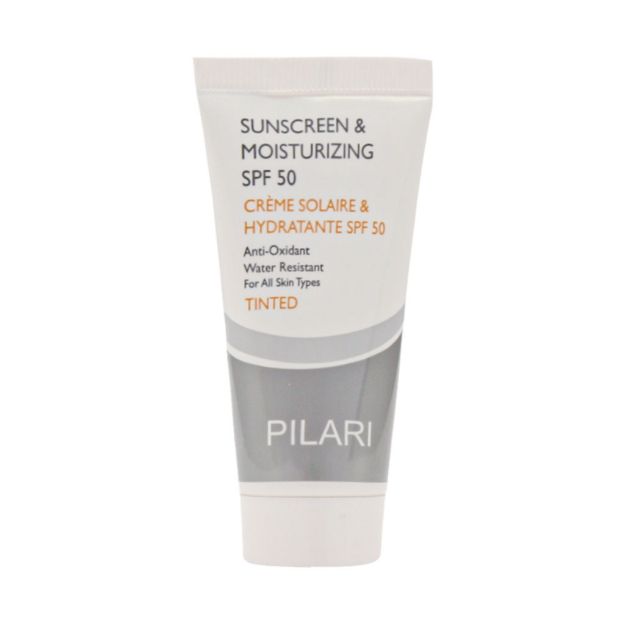 کرم ضد آفتاب و مرطوب کننده SPF 50 پیلاری مناسب انواع پوست 50 میلی لیتر - Pilari Sunscreen And Moisturizing SPF 50 Cream 50 Ml