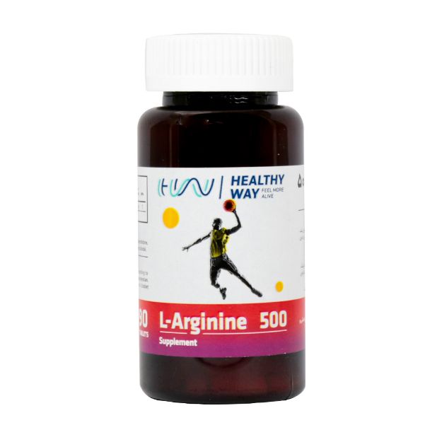 قرص ال آرژنین 500 میلی گرم هلثی وی 90 عدد - Healthy Way L Arginine 500 mg 90 Tablets