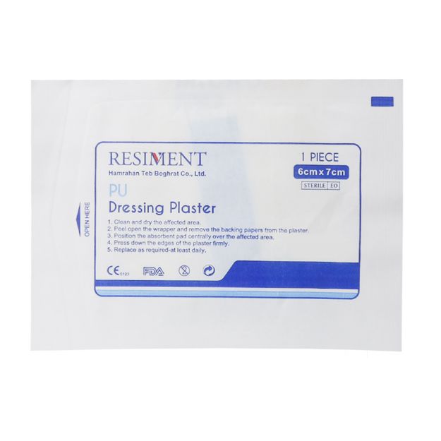 چسب پانسمان آماده رزیمنت بسته 1 عددی - Resiment PU Dressing Plaster 1 Piece