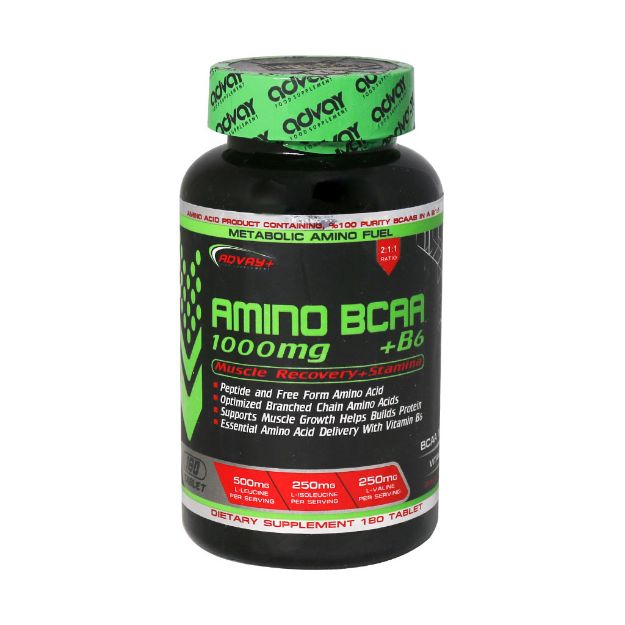 قرص آمینو بی سی ای ای و ویتامین B6 ادوای 180 عدد - Advay Amino BCAA And Vitamin B6 180 Tabs