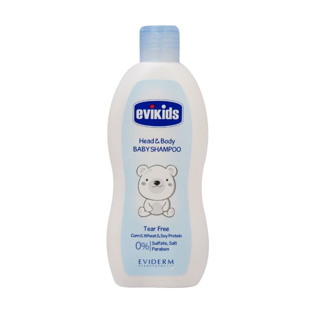 شامپو سر و بدن کودک اویکیدز اویدرم 200 میلی لیتر - Eviderm Evikids Head And Body Baby Shampoo 200 Ml