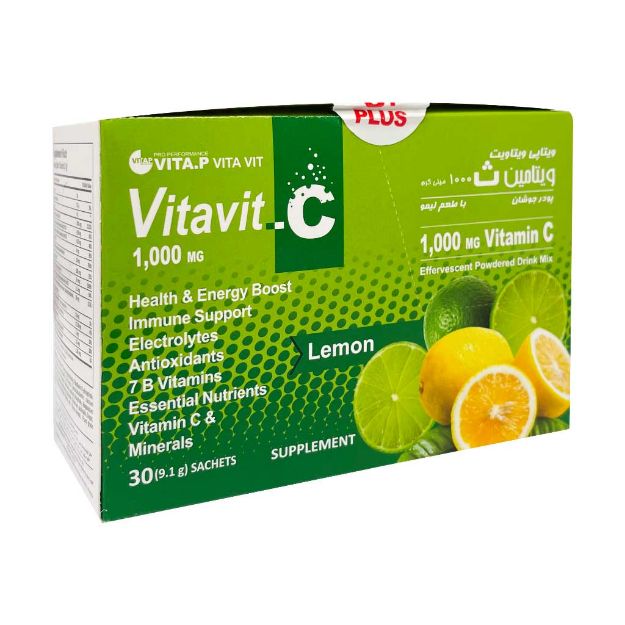 ساشه ویتاویت ویتامین C 1000 میلی گرم ویتاپی 30 عدد - Vitap Vitamin C 1000 Mg 30 Sachets