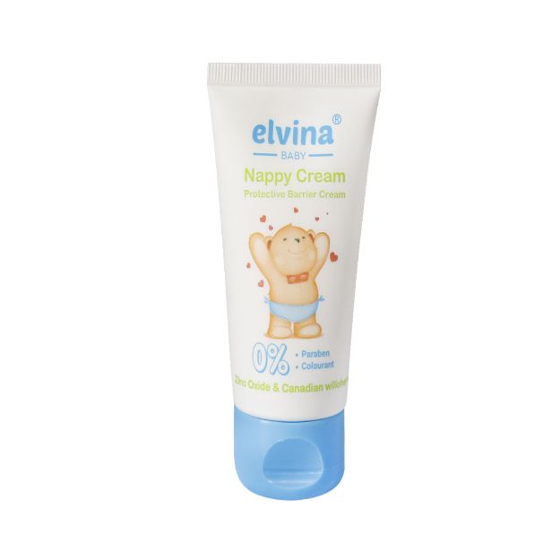 کرم محافظ پای کودک الوینا حاوی 10 درصد زینک اکساید 50 میلی لیتر - Elvina Protective Barrier Cream 50 ml