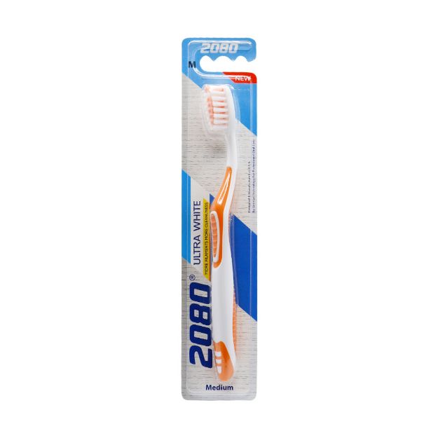 مسواک 2080 مدل Ultra white با برس متوسط - 2080 Ultra White with Medium Toothbrush