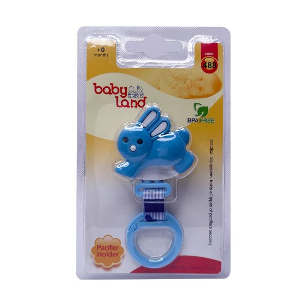 بند پستانک خرگوشی بیبی لند کد 488 - Baby Land Pacifier Holder Code 488