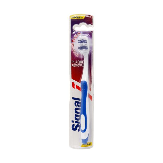 مسواک سیگنال مدل effective clean با برس متوسط - Signal Effective Clean Toothbrush Medium