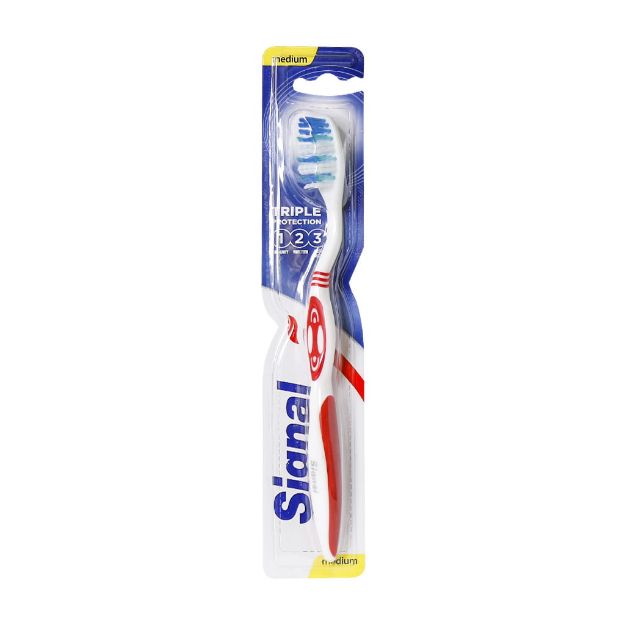 مسواک سیگنال مدل Triple Protection با فرچه متوسط - Signal Triple Protection Medium Toothbrush