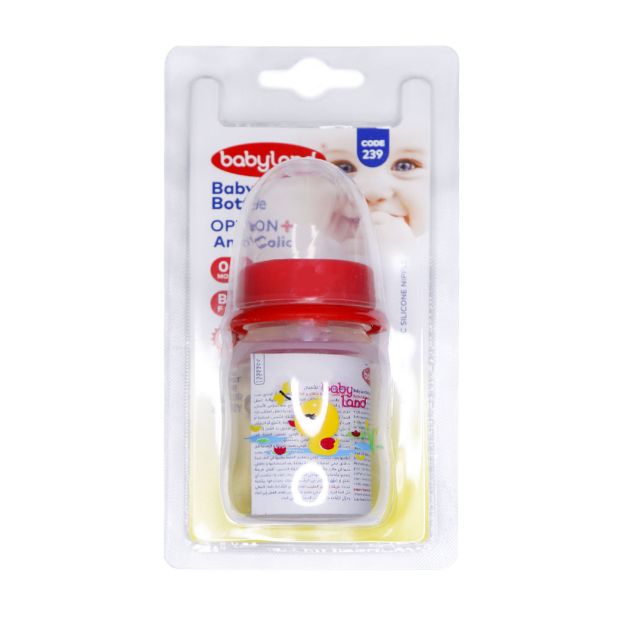 بطری شیرخوری بیبی لند کد 239 مناسب نوزادان از بدو تولد تا 6 ماهگی 80 میلی لیتر - Baby Land Bottle Of Milk Code 239 80 ml