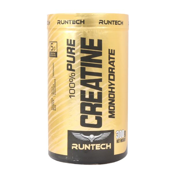 پودر کراتین مونوهیدرات رانتک 300 گرم - Runtech Creatine Monohydrate 300 gr