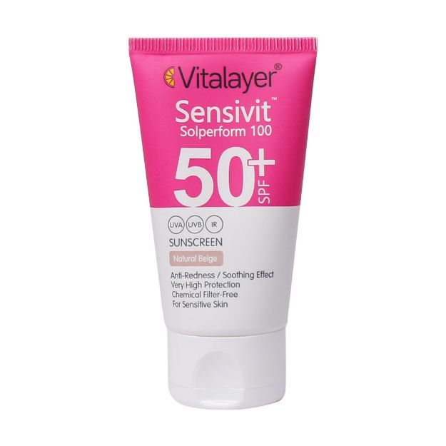 کرم ضد آفتاب SPF50 پوست حساس ویتالیر 50 میلی لیتر - Vitalayer Sensivit Sensitive Skin SPF50 Sunscreen Cream 50 ml