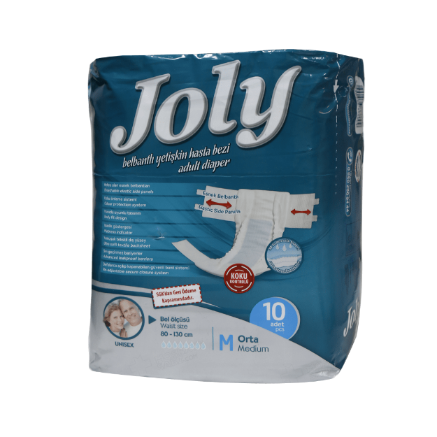 پوشینه چسبی بزرگسال جولی سایز متوسط 10 عدد - Joly Medium Adult Protective Diaper 10Pcs