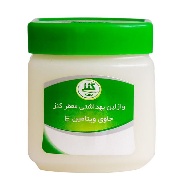 وازلین معطر کنز حاوی ویتامین E حجم 125 میلی لیتر - Kanz Vaseline with Vitamin E 125 ml