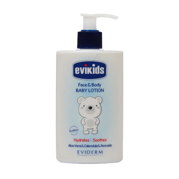 لوسیون بدن کودک اویکیدز اویدرم 200 میلی لیتر - Eviderm Evikids Face And Body Baby Lotion 200 ml