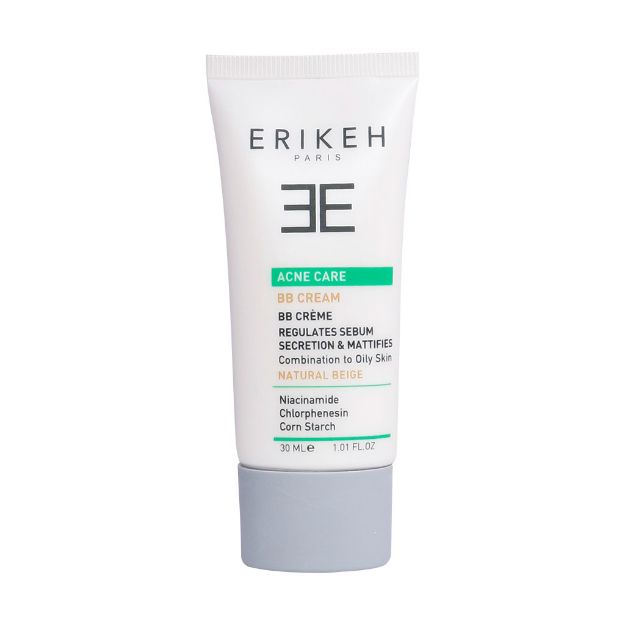 بی بی کرم ضد آکنه اریکه مناسب پوست مختلط تا چرب 30 میلی لیتر - Erikeh Acne Care BB Cream 30 ml