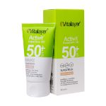 کرم ضد آفتاب SPF50 پوست چرب اکتی ویت ویتالیر 40 میلی لیتر - Vitalayer SPF50 Activit Sunscreen Cream For Oily Skin 40 ml