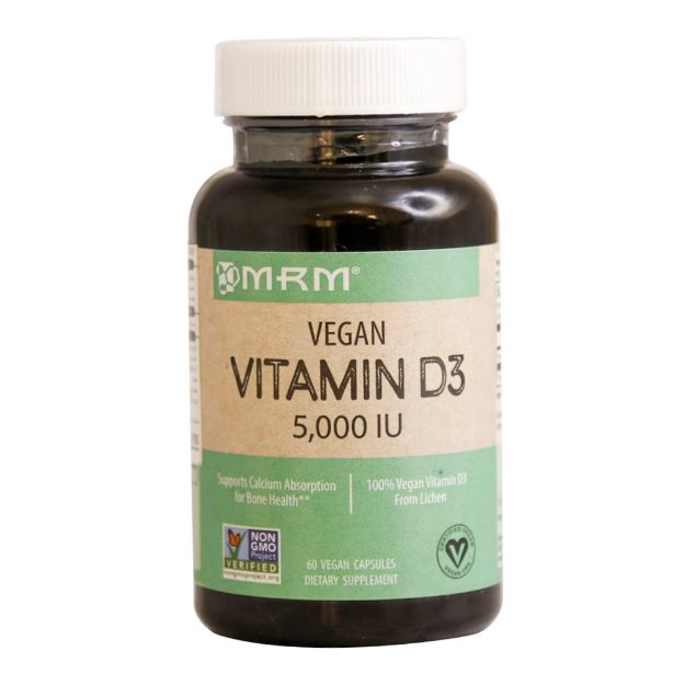 کپسول ویتامین D3 5000 واحد وگان ام آر ام 60 عدد - MRM Vegan Vitamin D3 60 Caps