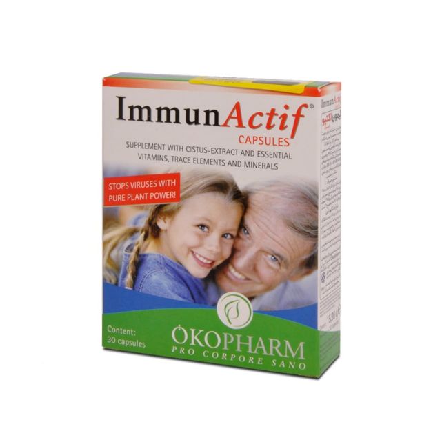 کپسول ایمون اکتیو اکوفارم تقویت کننده سیستم ایمنی 30 عدد - Okopharm Immun Actif 30 Capsules