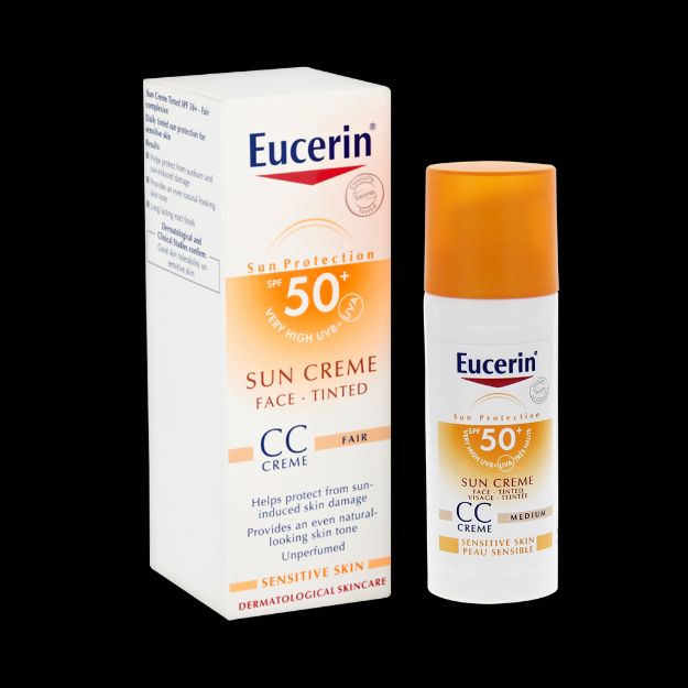 کرم ضد آفتاب سی سی اوسرین SPF50 مناسب پوست حساس ۵۰ میلی لیتر - Eucerin Sun Face CC Cream SPF50+ 50 ml