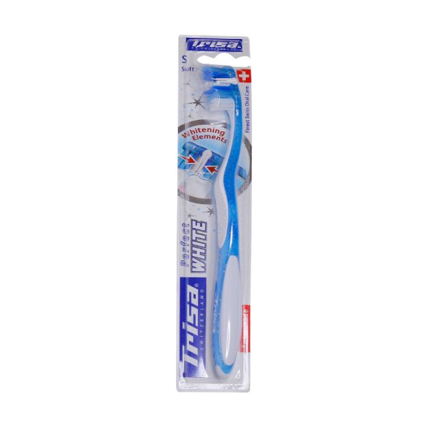 مسواک پرفکت وایت تریزا با برس نرم - Trisa Perfect White soft Toothbrush