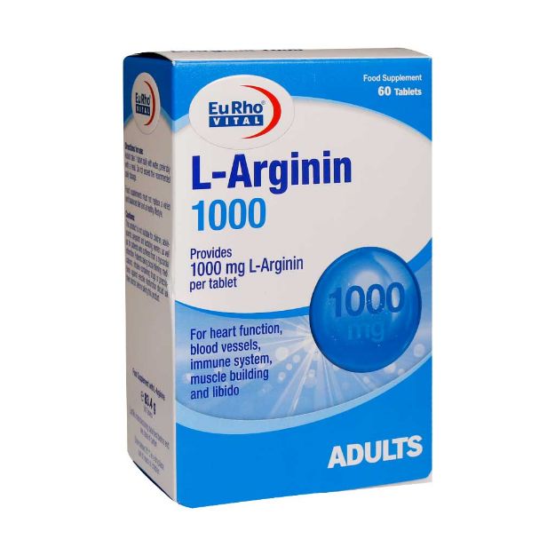 قرص ال آرژنین 1000 میلی گرم یوروویتال 60 عدد - Eurho Vital L Arginin 1000 mg 60 Tablets