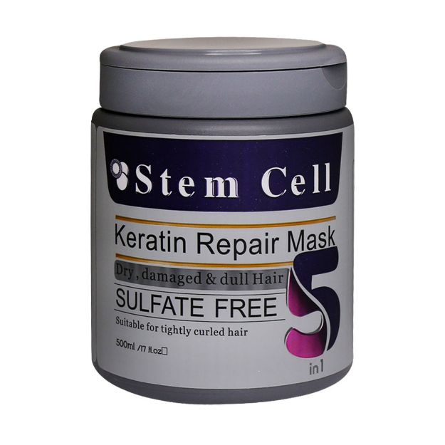 ماسک مو استم سل مخصوص موهای خشک و آسیب دیده 500 میلی لیتر - Stem Cell Keratin Repair Mask 500 ml