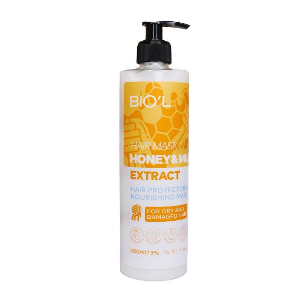 ماسک مو شیر و عسل بیول 500 میلی لیتر - Biol Honey & Milk Hair Mask 500 ml