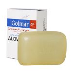 صابون آلوئه ورا گلیسیرینه گلمر مناسب پوست خشک و حساس 100 گرم - Golmar Aloverin Aloe Vera Soap For Sensitive & Dry Skin 100 g