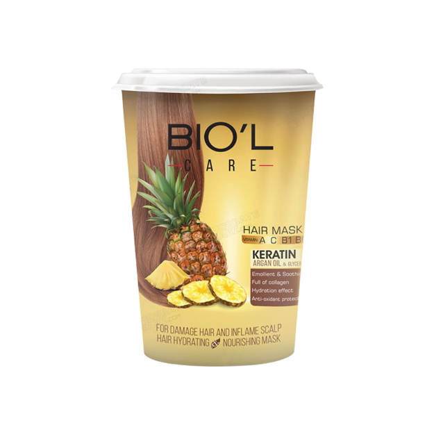 ماسک مو عصاره آناناس بیول 500 میلی لیتر - Biol Pine Apple Hair Mask 500 ml