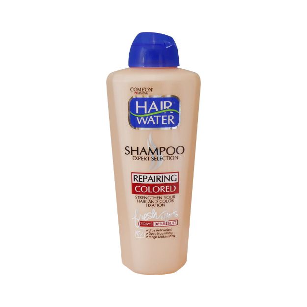 شامپو هیر واتر بدون سولفات موهای رنگ شده و آسیب دیده کامان 400 میلی لیتر - Comeon Repairing Shampoo For Colored Hair 400 ml