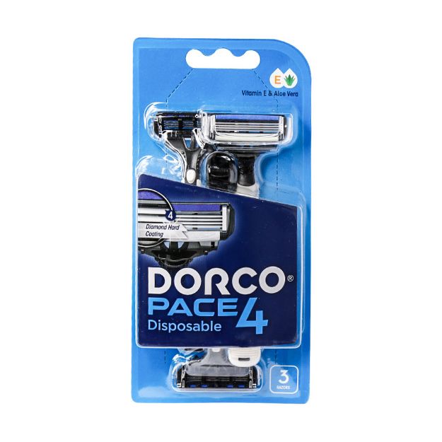 خودتراش مردانه دورکو مدل Pace 4 بسته 3 عددی - Dorco Pace 4 Men’s Razors 3 pack