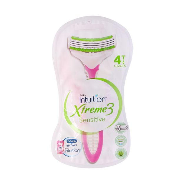 خودتراش زنانه اکستریم 3 شیک 4 عددی - Schick Xtreme3 Shave Blade For Women 4 Razors