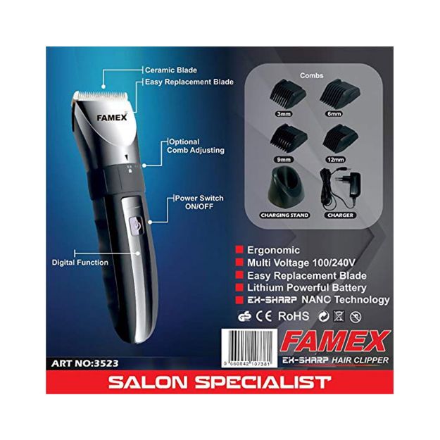 دستگاه اصلاح سر و صورت فامکس مدل 3523 - Famex EX-sharo Hair clipper No.3523