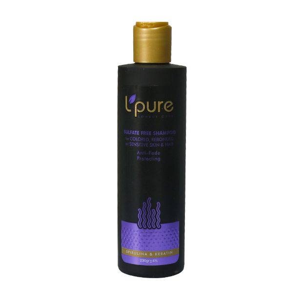 شامپو بدون سولفات لپیور مناسب موهای رنگ یا کراتینه شده 230 گرم - Lpure Sulfate Free Shampoo 230 g