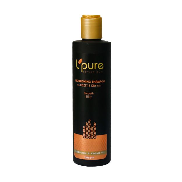 شامپو تغذیه کننده مو لپیور مناسب موهای خشک و شکننده 230 گرم - Lpure Nourishing Shampoo For Frizzy And Dry Hair 230 g