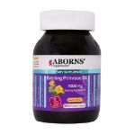 کپسول ژلاتینی روغن گل مغربی 1000 میلی گرم ابورنز 50 عدد - Aborns Evening Primrose Oil 1000 mg 50 Soft Gelatin Capsules