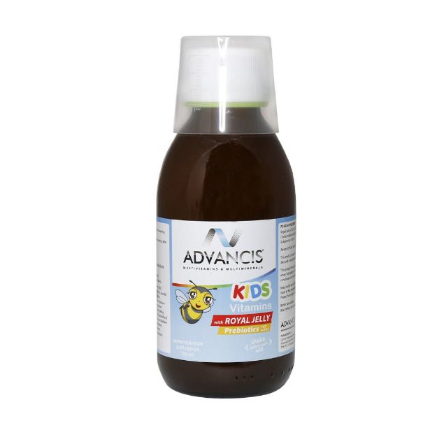 شربت کیدز ویتامینز ادونسیس همراه با رویال ژلی 150 میلی لیتر - Advancis Kids Vitamins with Royal Jelly 150 ml