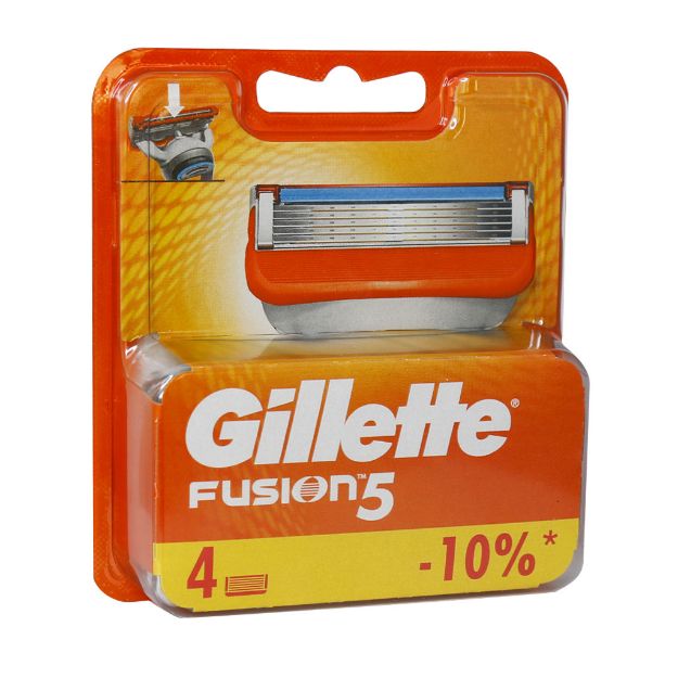 تیغ یدک فیوژن ژیلت مدل Fusion 5 بسته 4 عددی - Gillette Fusion 5 Razor Blade Pack Of 4