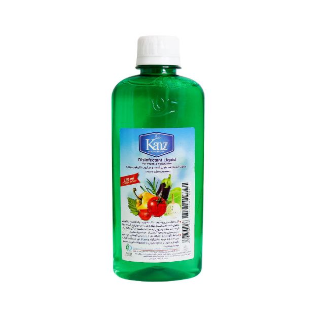 محلول ضد عفونی کننده میوه و سبزیجات کنز گندزدا و میکروب کش قوی 250 میلی لیتر - Kanz Disinfectant Liquid for Fruits and Vegetables 250 ml