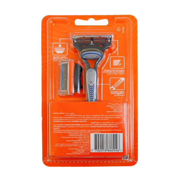 خودتراش 5 تیغه ژیلت مدل فیوژن Fusion 5 - Gillette Fusion 5 Razor 5 blade