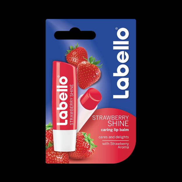 بالم لب توت فرنگی لابلو ۵٫۵ میلی لیتر - Labello Strawberry Shine Lip Care 5.5 ml