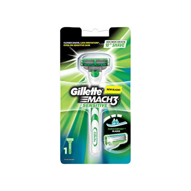 خودتراش ژیلت مدل Mach 3 sensitive - Gillette Mach3 sensitive Razor