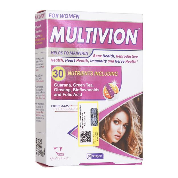 سافت ژل مولتی ویون زنان ویتان 30 عدد - Vitane Multivion Soft Gel for Women 30 Caps