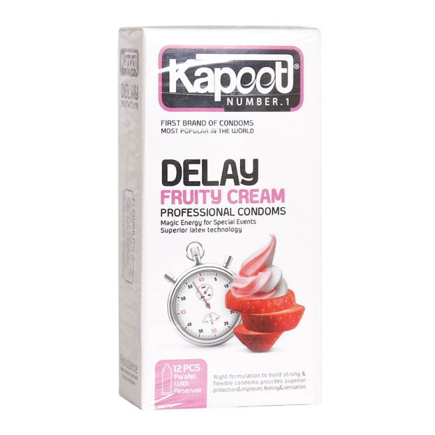 کاندوم تاخیری میوه ای کاپوت مدل Delay Fruity Cream - Kapoot Delay Fruity Cream Condoms