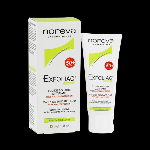 فلوئید ضد آفتاب اکسفولیاک نوروا SPF50 حجم ۴۰ میلی لیتر - Noreva Exfoliac SPF50⁺ Fluide 40 ml