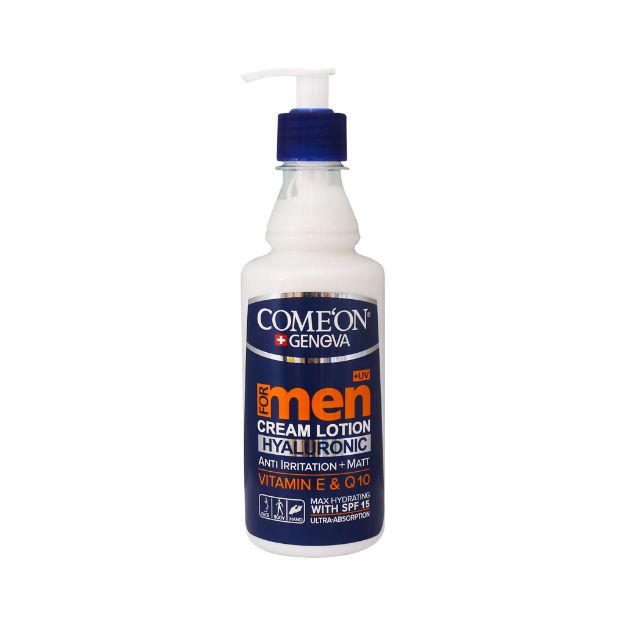 کرم مرطوب کننده پمپی مردانه کامان 400 میلی لیتر - comeon men cream lotion 400 ml