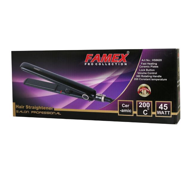 اتو مو فامکس مدل HS8620 - Famex HS8620 Hair Straightener