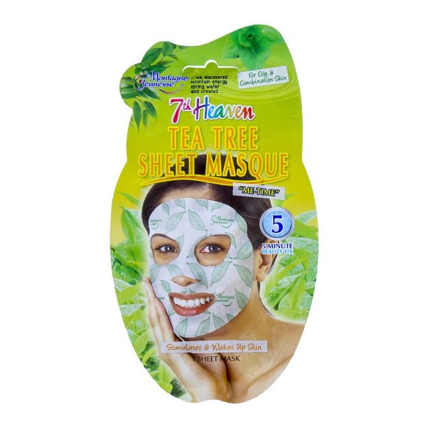 ماسک نقابی درخت چای مونته ژنه سری 7th Heaven - Montagne Jeunesse 7th Heaven Tea Tree Sheet Mask