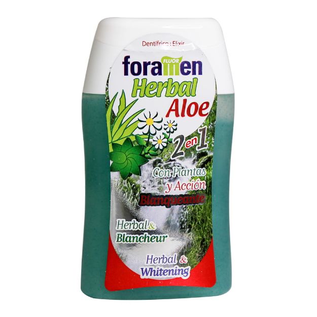 خمیر دندان و دهانشویه گیاهی 2 در 1 فورامن 100 میلی لیتر - Foramen Herbal Aloe 2 in 1 Toothpaste and Mouth Wash 100 ml