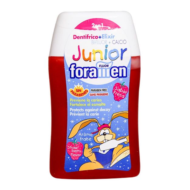 خمیر دندان و دهانشویه 2 در 1 کودکان فورامن 100 میلی لیتر - Foramen Junior 2 In 1 Mouth Wash and Toothpaste 100 ml