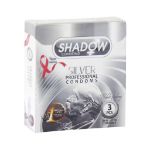 کاندوم شادو مدل Silver بسته 3 عددی - Shadow Silver Condom 3 Pcs